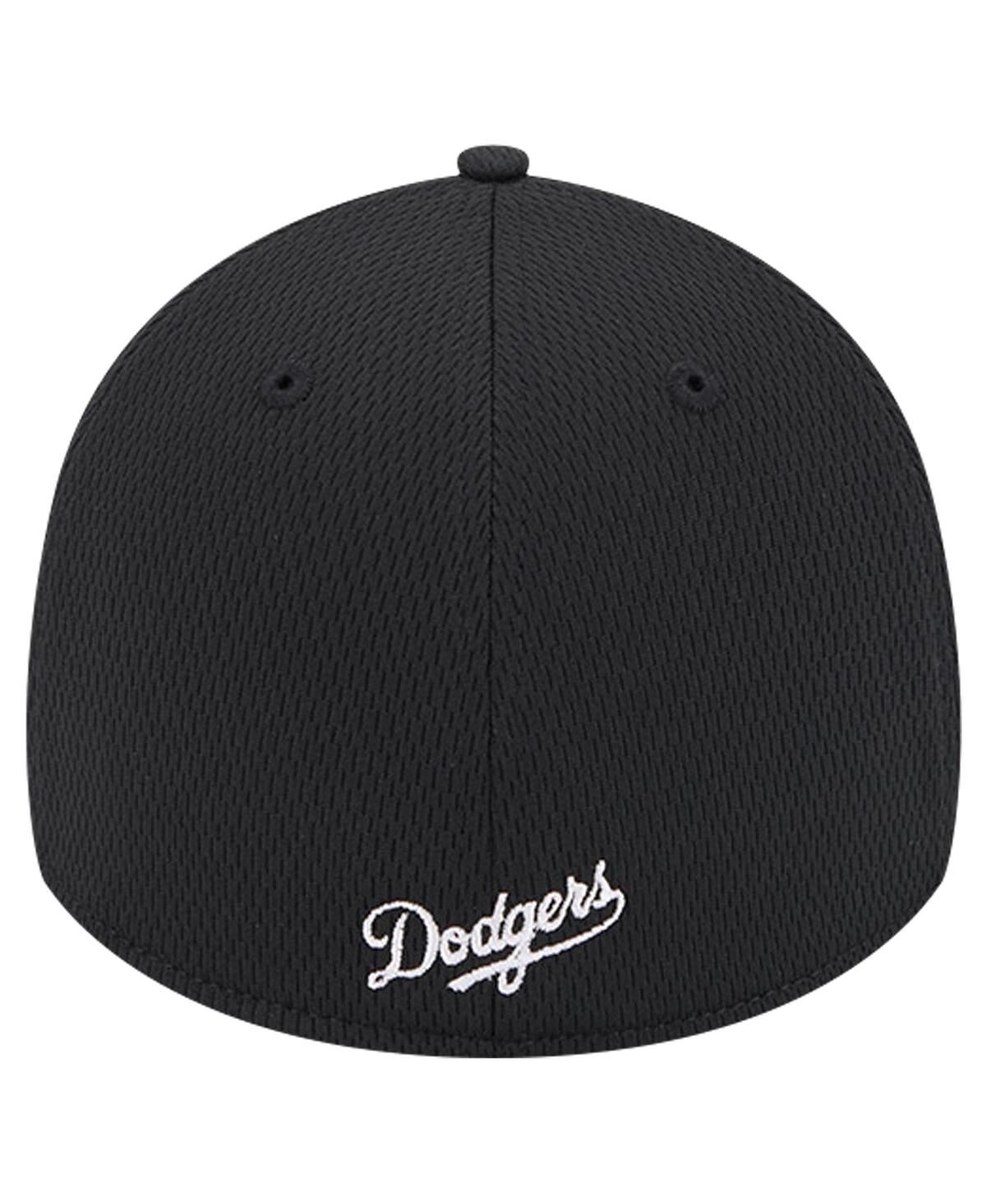 New Era Men'sLos Angeles Dodgers Active Dash Mark 39THIRTY Flex Hat - Black