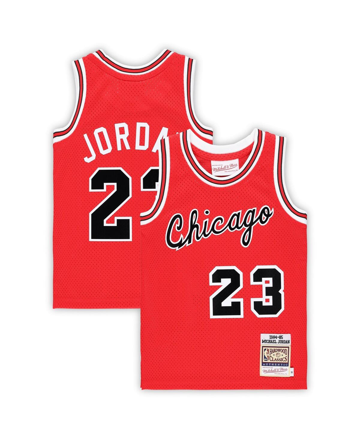 Preschool Michael Jordan Red Chicago Bulls Hardwood Classics 1984/85 Authentic Swingman Jersey - Red