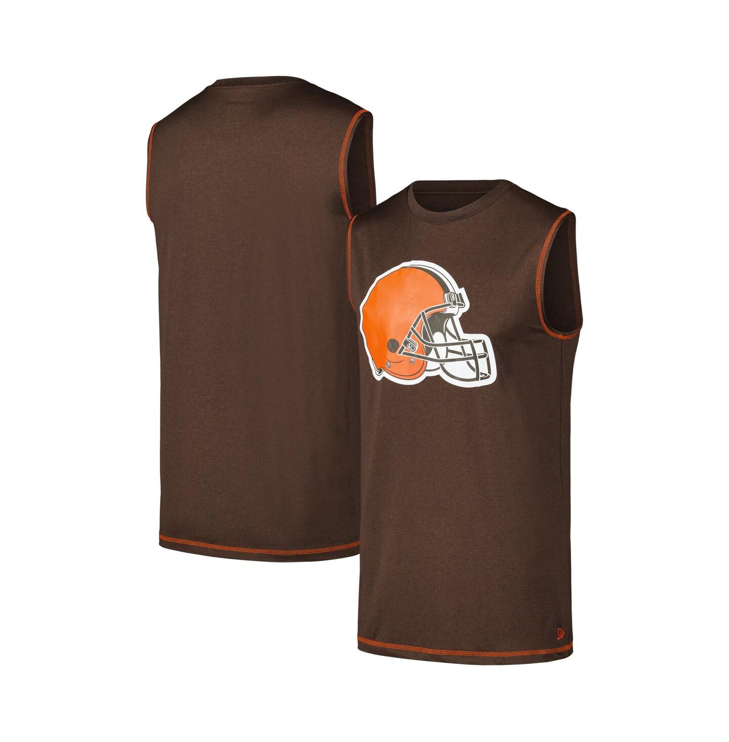 Мужской топ New Era Brown Cleveland Browns — фото 1