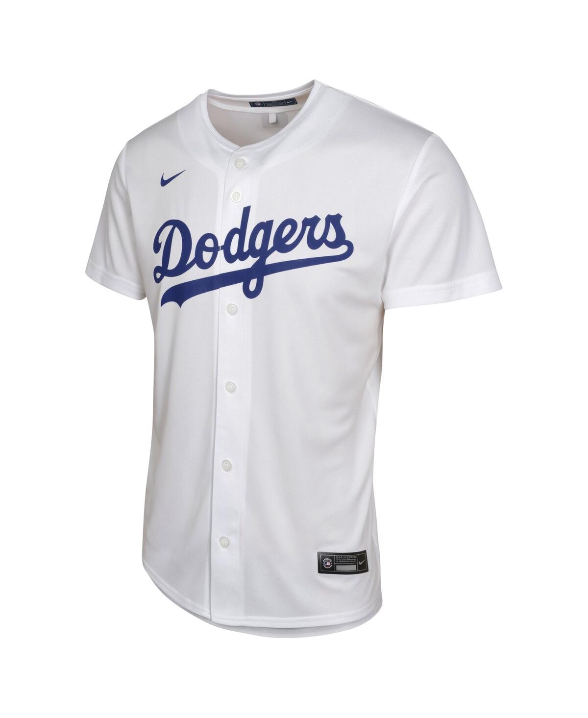 Nike Big Boys and Girls Clayton KershawLos Angeles Dodgers Home Player Game Jersey - White