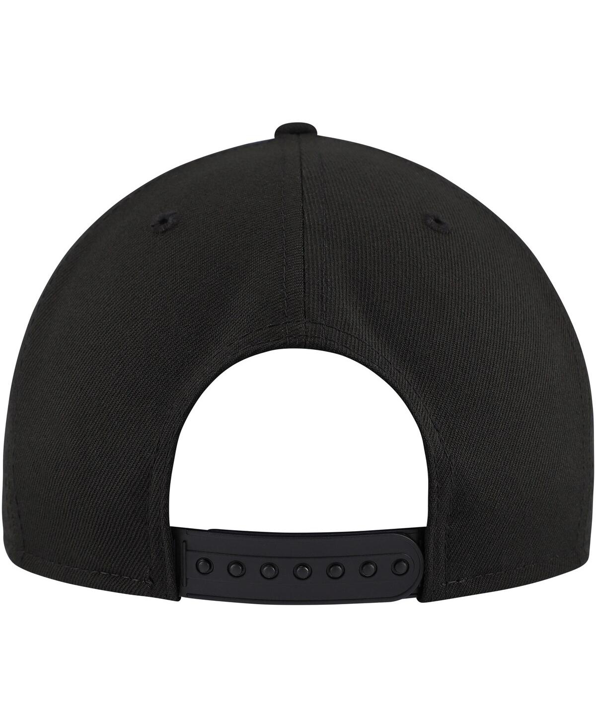 New Era Men's Black Detroit Lions Basic 9fifty Snapback Hat In Black