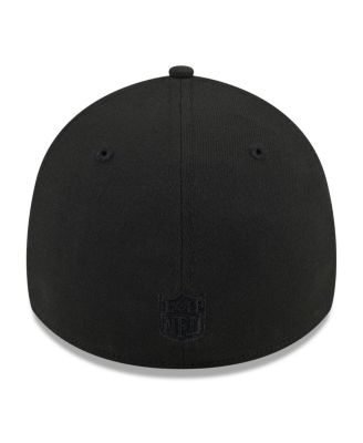 Men's Black Houston Texans Black on Black 39THIRTY Flex Hat