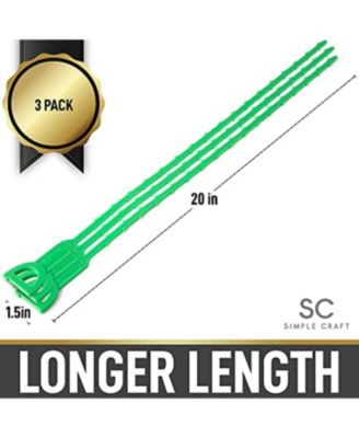20-Inch Plumbing Snake Drain Clog Remover - 3 Pack