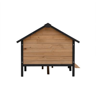 Streamdale Outdoor Large Wooden Cabin House Style Wooden Dog Kennel With Porch