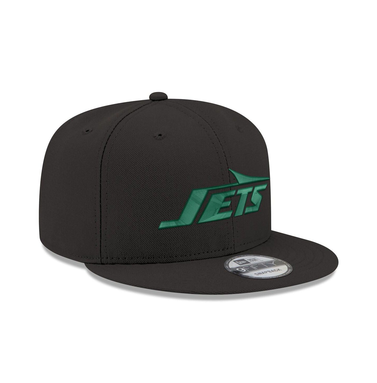 Мужская кепка New Era Black New York Jets Standard 9FIFTY Snapback Hat — фото 2