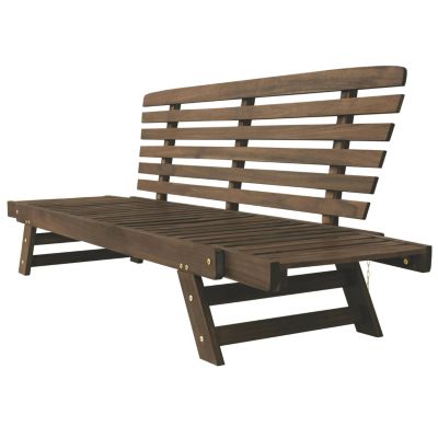 Streamdale Adjustable Patio Daybed Sofa with Gray Cushions