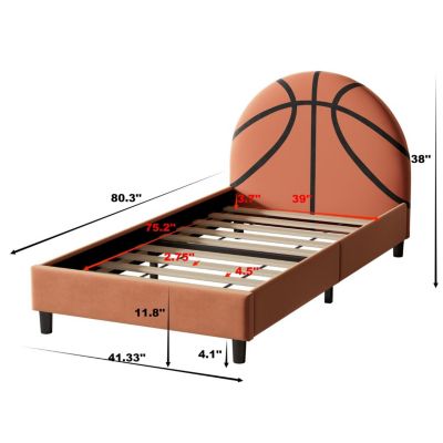Basketball Platform Bed for Kids and Teens
