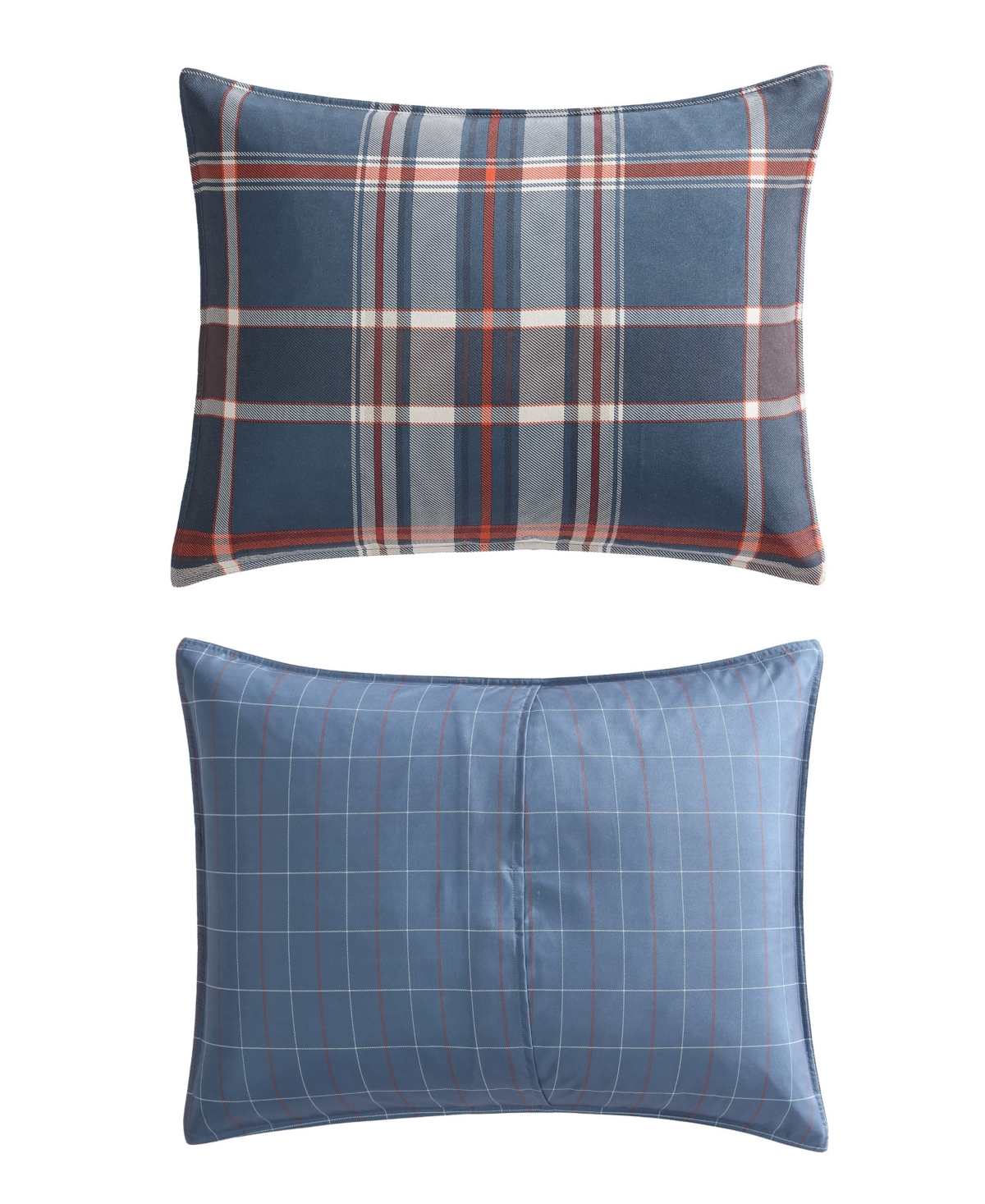 Eddie Bauer Shasta Lake Microsuede 2 Piece Duvet Cover Set, Twin In Medium Indigo