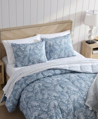 Fern Garden Reversible 3 Piece Comforter Set, King