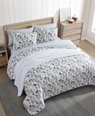 Flower Field Reversible 3 Piece Quilt Set, King