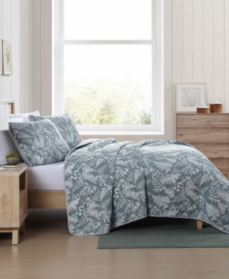CLOSEOUT! Fern Garden Reversible 2 Piece Quilt Set, Twin