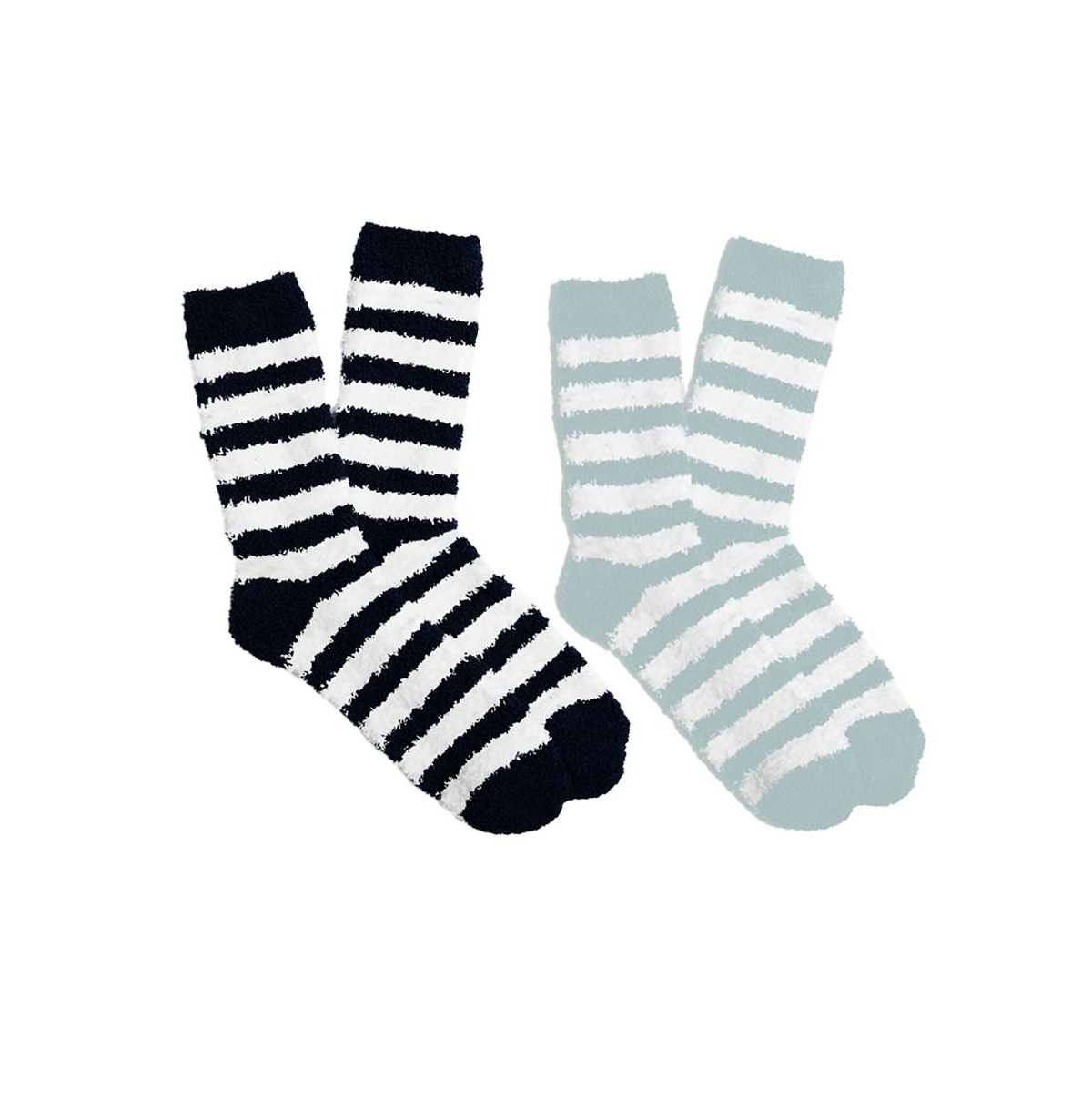 Stems Women's Striped Cozy Socks Two Pack