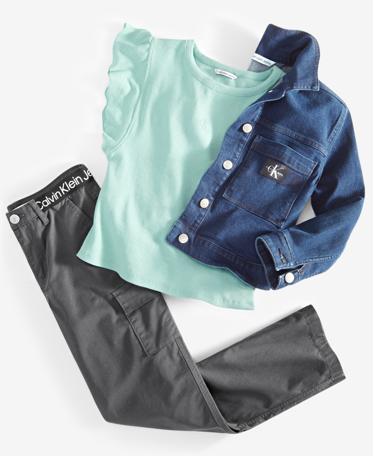 Calvin Klein Big Girls Serenity Denim Jacket