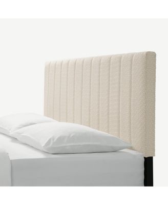 Dove Tufted Upholstered Platform Bed - Pearl White - Queen