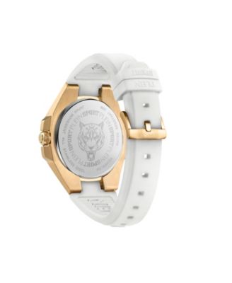 Men's Tigermaster Three Hand Date Quartz White Silicone 47MM