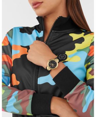 Women's Supernova Two Hand Quartz Black Silicone 34MM