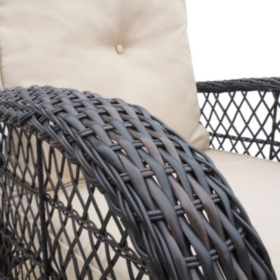 All-Weather Rattan Rocker for Outdoor Relaxation
