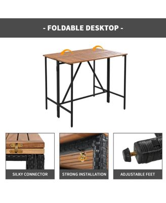 5-Piece Outdoor Bar Height Dining Set