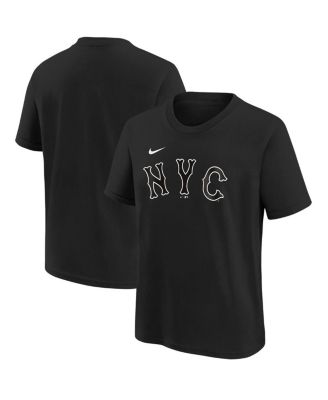 Nike Big Boys and Girls Black New York Mets 2024 City