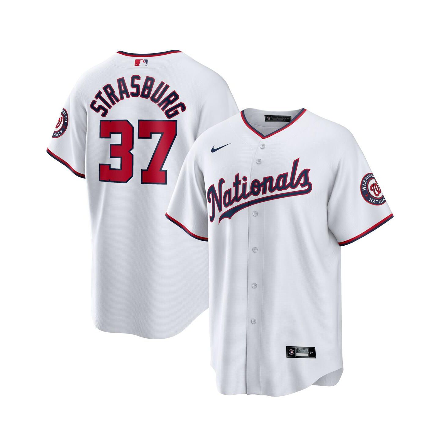 Мужской топ Nike Stephen Strasburg White Washington Nationals Home Replica Jersey — фото 1