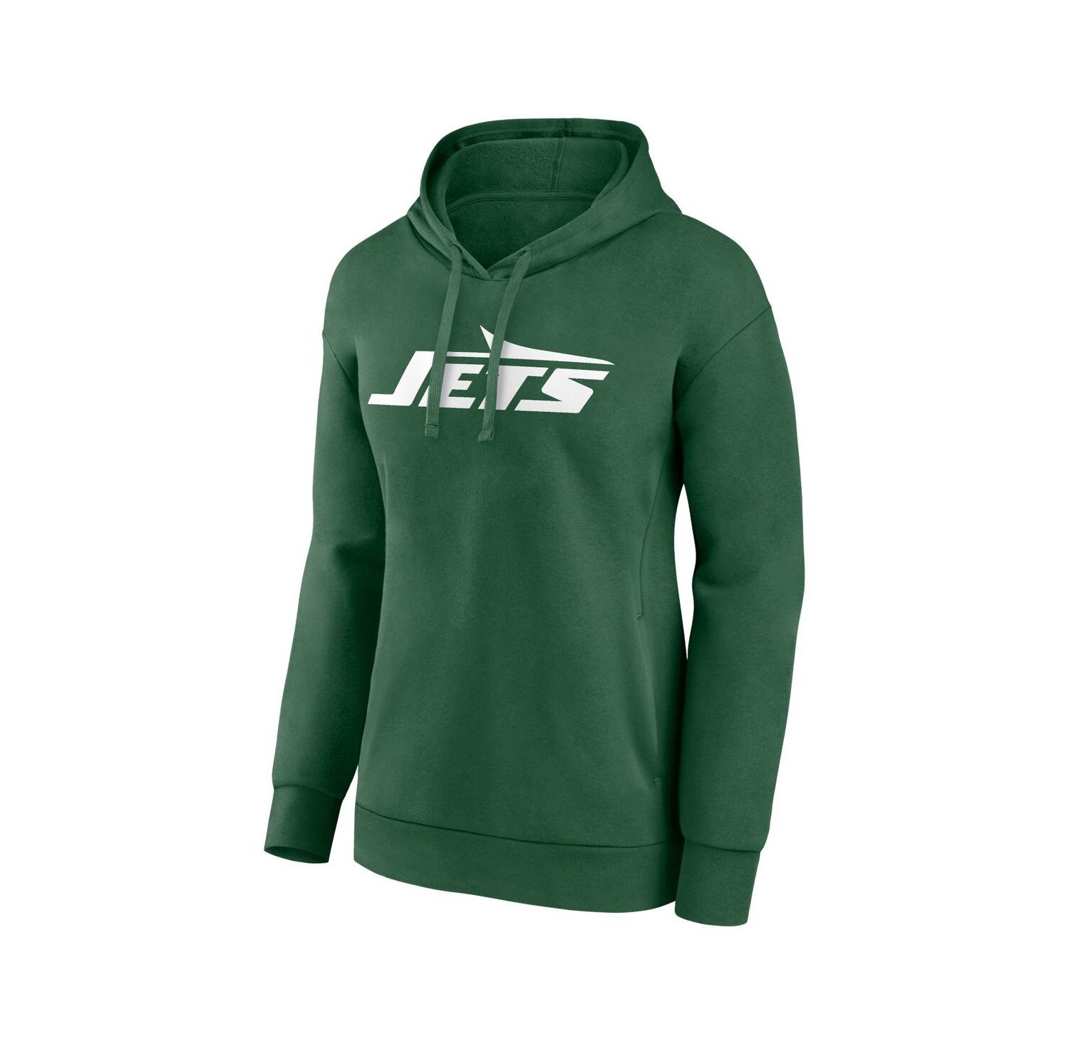 Women's Green New York Jets Primary Logo Pullover Hoodie