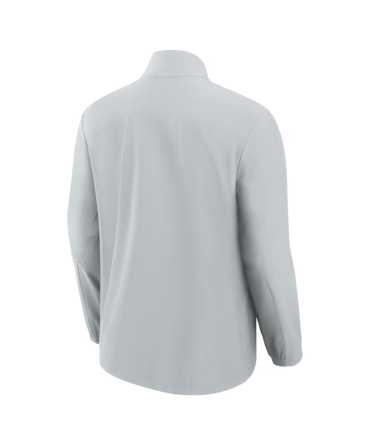 Fanatics Signature Men's Gray Cleveland Browns Front Office Woven Quarter-zip Jacket In Gray
