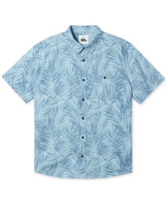 Quiksilver - Men's Fern Days Regular-Fit Frond-Print Button-Down Shirt