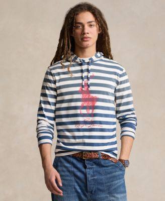 Polo Ralph Lauren Men s Striped Big Pony Hooded T Shirt Macy s