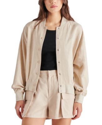 Steve Madden - Women's Viana Drop-Shoulder Rib-Detail Jacket