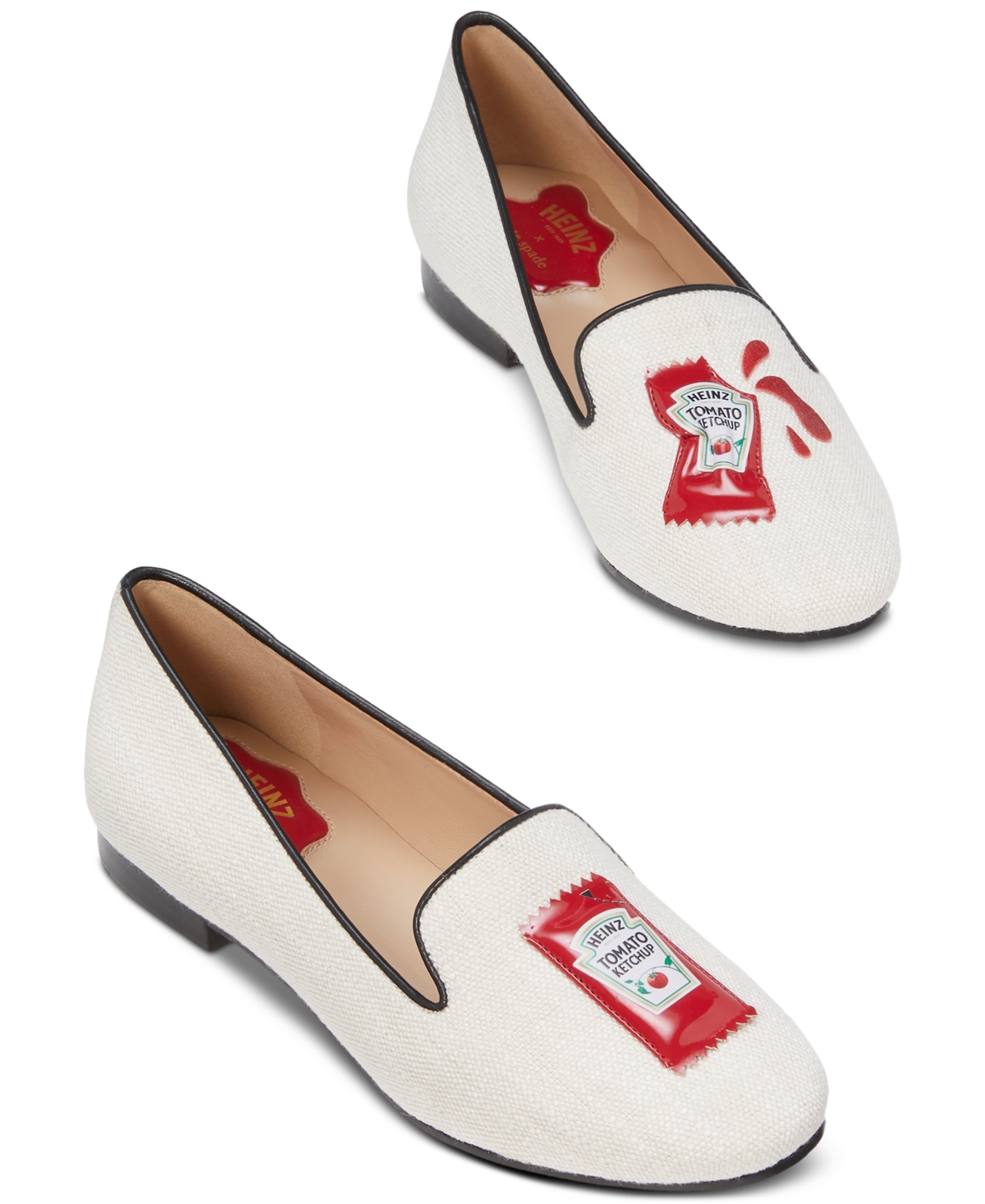 KATE SPADE X HEINZ WOMEN'S GRAPHIC LOAFER FLATS 
