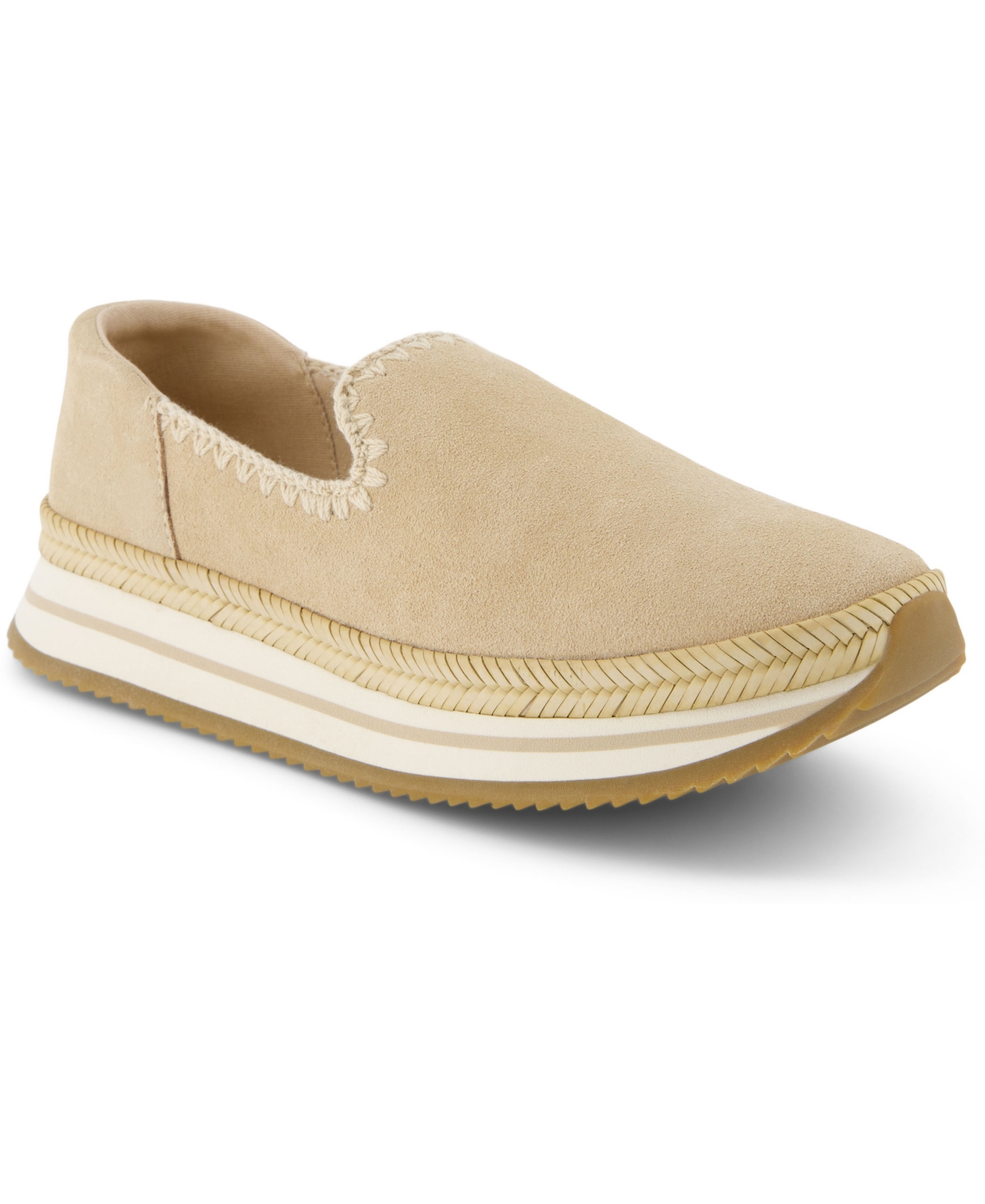 Toms Jocelyn Slip-on Platform Sneaker In Oatmeal Suede