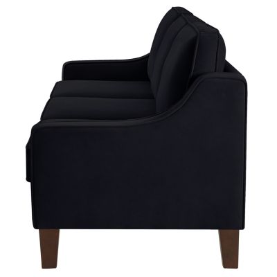 Modern Velvet 3-Seat Sofa with Removable Cushions