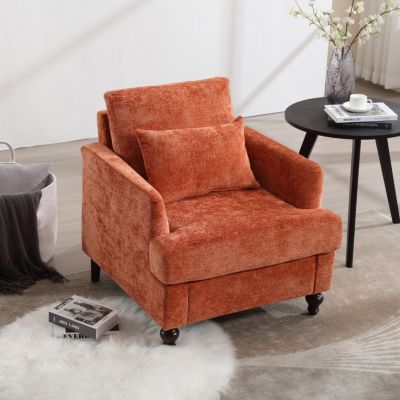 Streamdale Wood Frame Armchair, Modern Accent Chair Lounge Chair For Living Room