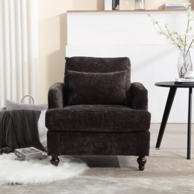 Wood Frame Armchair, Modern Accent Chair Lounge Chair For Living Room