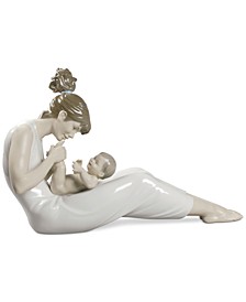 Lladro Giggles with Mom Figurine