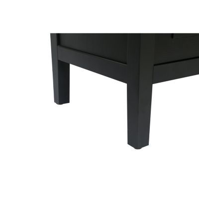 Streamdale Vintage Black Wooden Sideboard - American Country Style