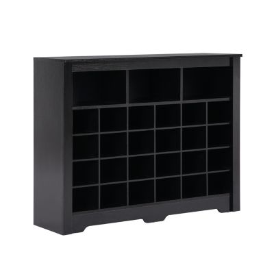 MDF and particle board Sleek 24 Shoe Cubby Console & Sideboard
