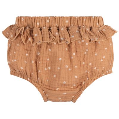 Baby Girls Gauze Dress and Diaper Cover Set, 2 Piece