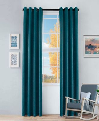 Senna Textured Room Darkening Grommet Top Curtain Panels, 52" x 96" (Set of 4)