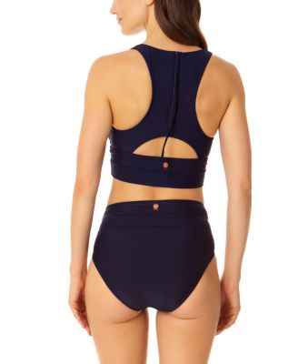 Women's Banded Halter Longline Bra Top