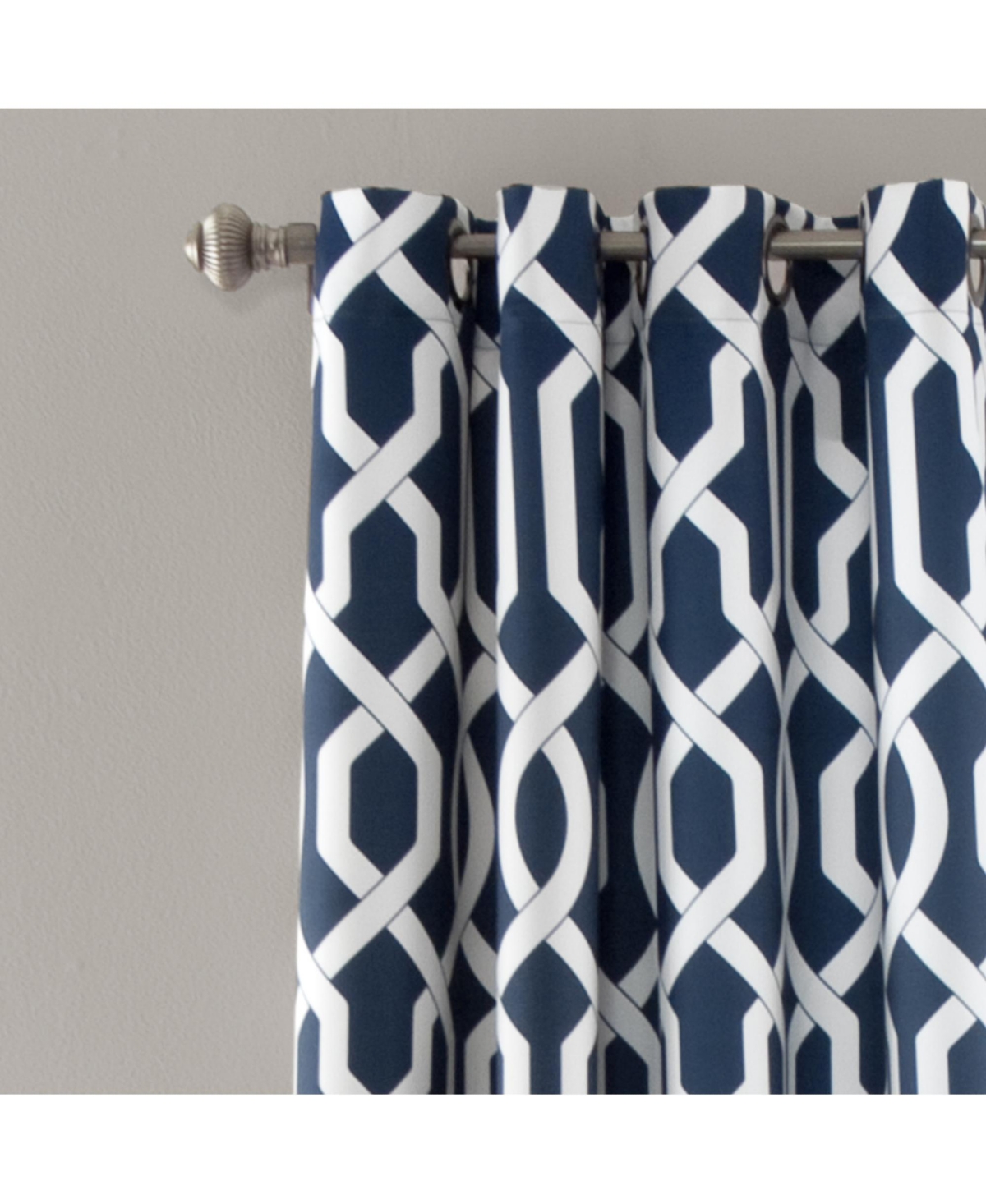 Lush Decor Edward Trellis Light Filtering Window Curtain Panels