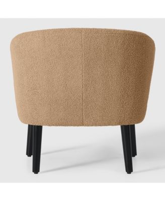 29" Wide Mid Century Modern Club Barrel Accent Armchair