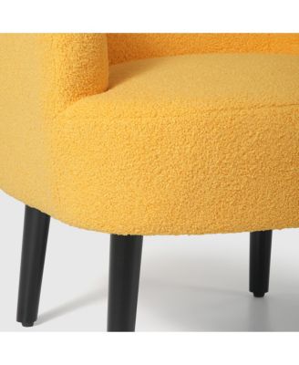 29" Wide Mid Century Modern Club Barrel Accent Armchair, Set of 2