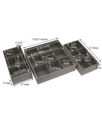 3 Piece Drawer Organizers Starter Set