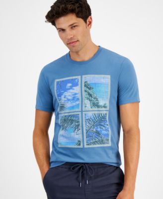 Sun + Stone - Men's Palm Tile Regular-Fit Graphic T-Shirt