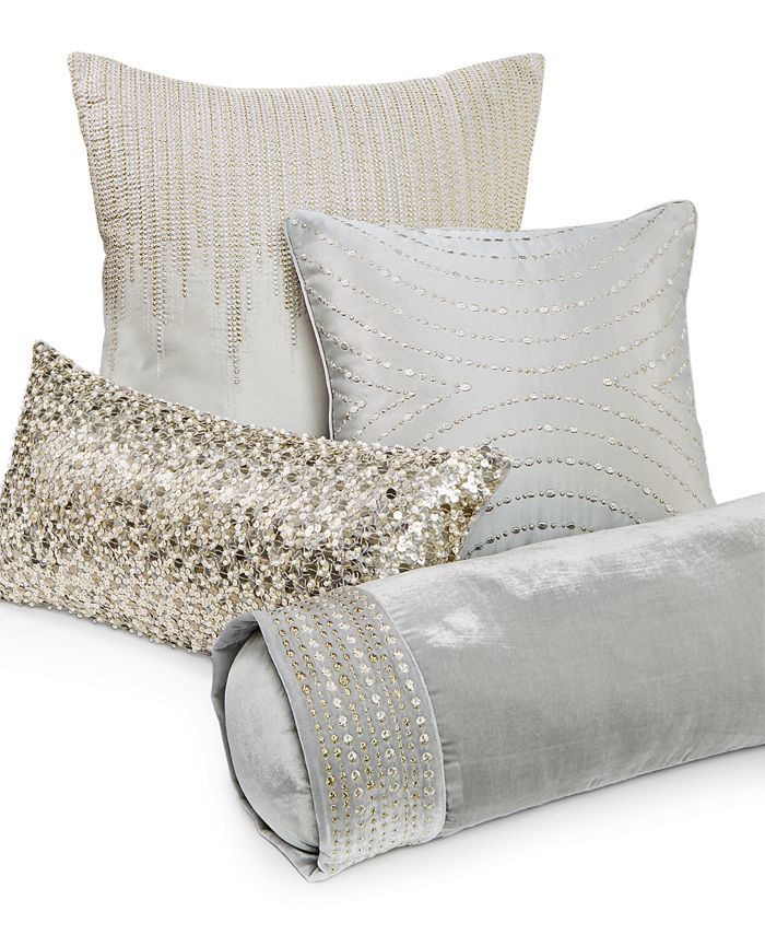 Hotel Collection CLOSEOUT! Finest Silver Leaf 20" Square Decorative Pillow Macy's