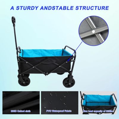 Folding Wagon Garden Shopping Beach Cart
