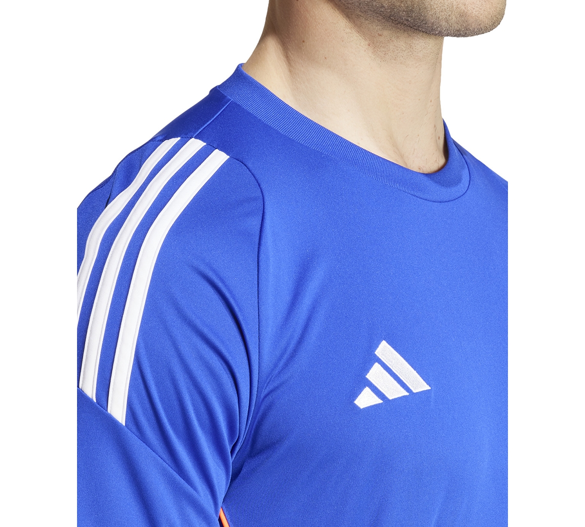 adidas Men's Tiro F50 Logo Jersey T-Shirt -Red/White