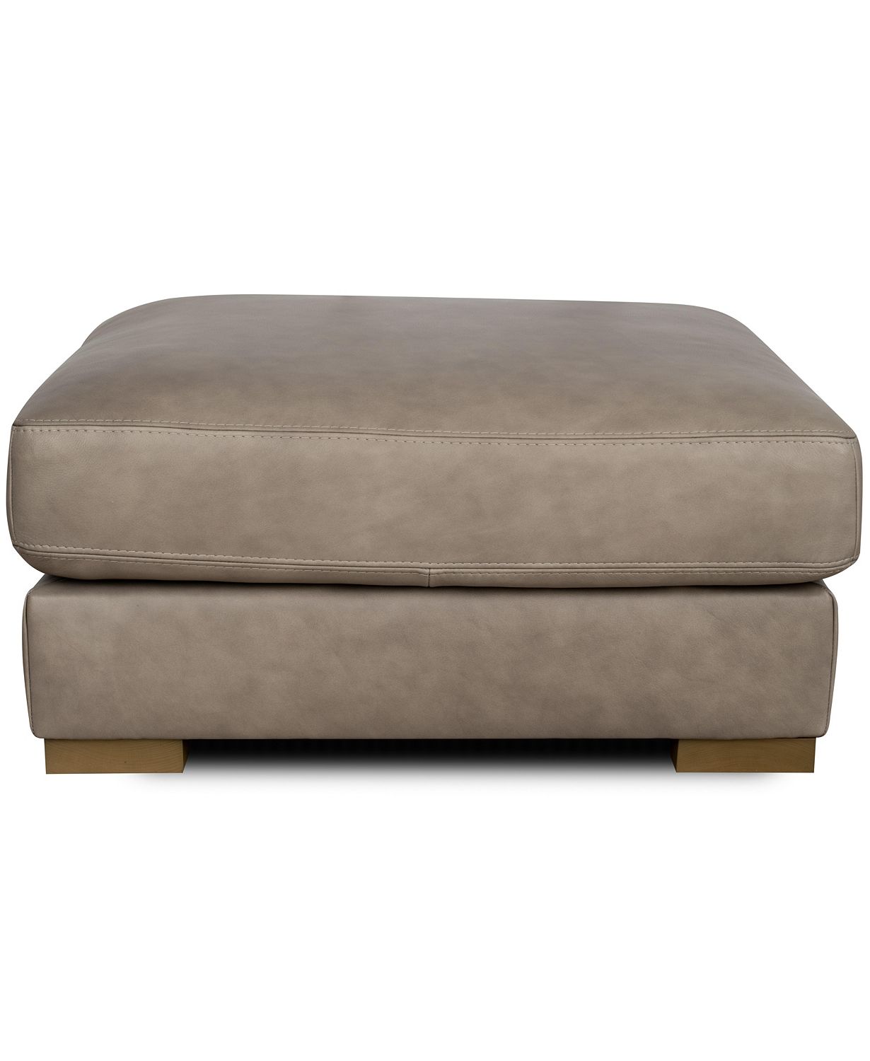 Matera 34" Leather Big Ottoman