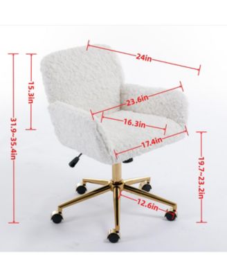 Cozy Artificial Alpaca Wool Recliner with Adjustable Support